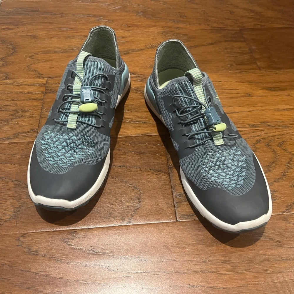 OluKai Miki Trainer Athletic Shoes - Mineral Blue / Iron Sz 7